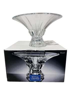 Royal Limited 24% Full Lead Crystal Pedestal Bowl